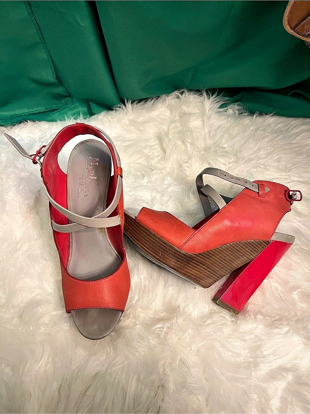Maria Sharapova for Cole Haan Arlington Coral Wedge Sandals